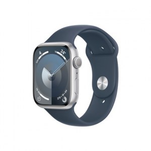 Apple Series 9 (GPS) Inteligentny zegarek Wykonany w 100% z aluminium pochodzącego z recyklingu Storm blue 45 mm Odbiornik Apple